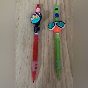 Beaded mechanical pencils 2 piece set